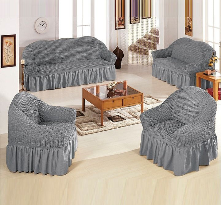 7 seater set 3+2+1+1 Turkey bubble stretch sofa covers.