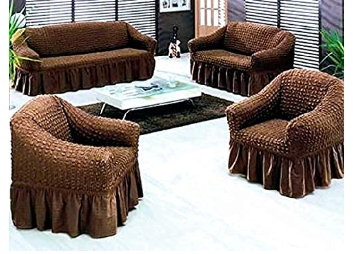 7 seater set 3+2+1+1 Turkey bubble stretch sofa covers.