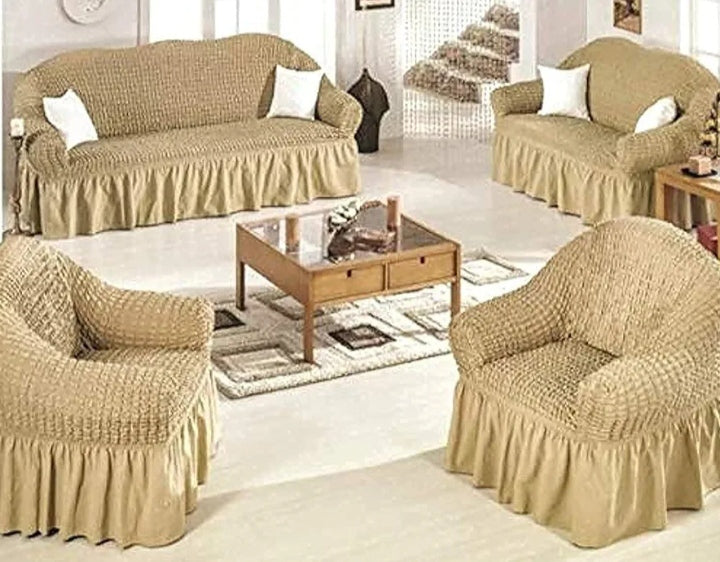 7 seater set 3+2+1+1 Turkey bubble stretch sofa covers.