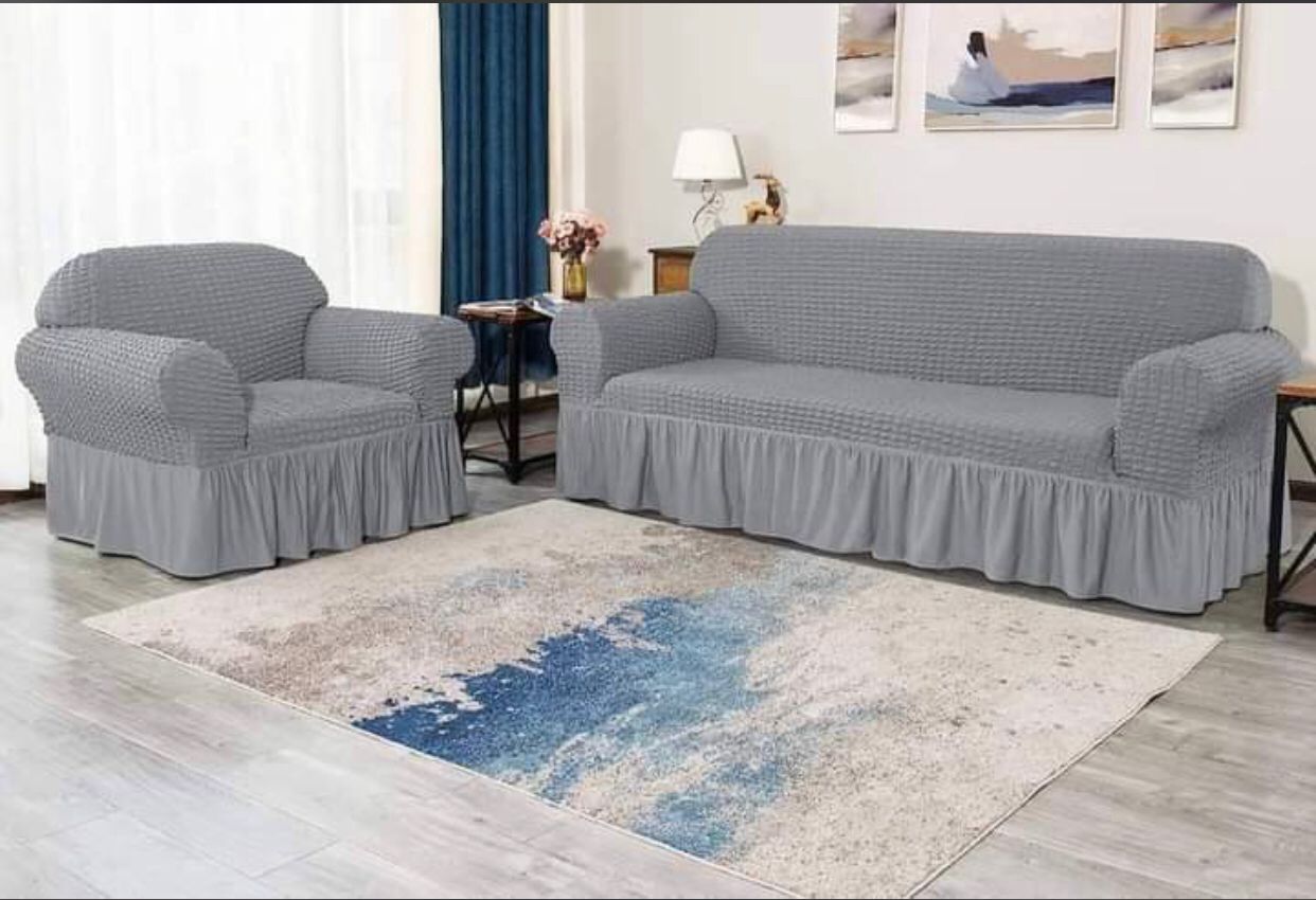 7 seater set 3+2+1+1 Turkey bubble stretch sofa covers.
