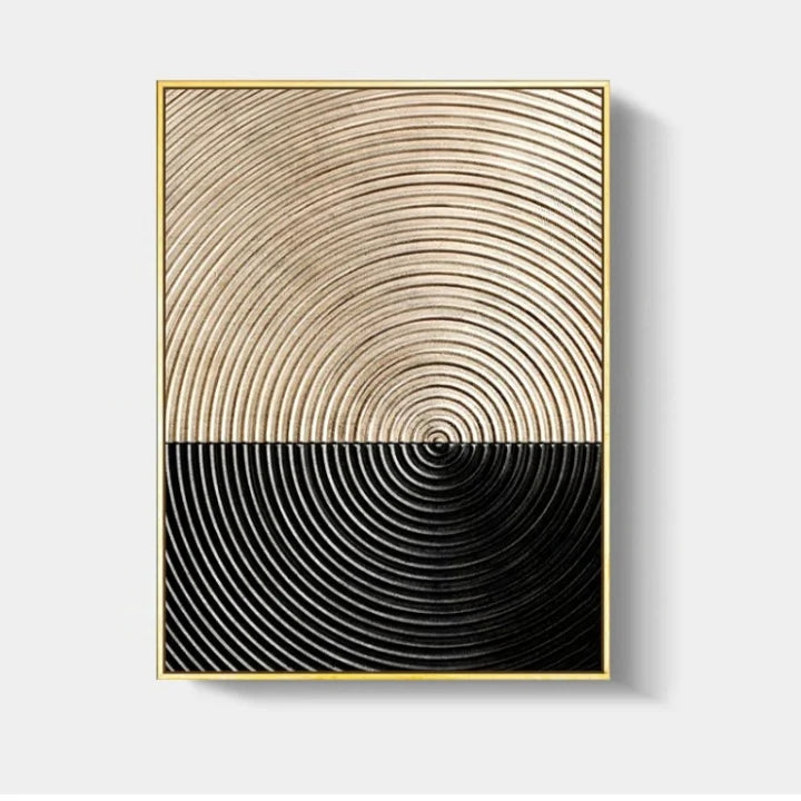 Classic golden wall art.
